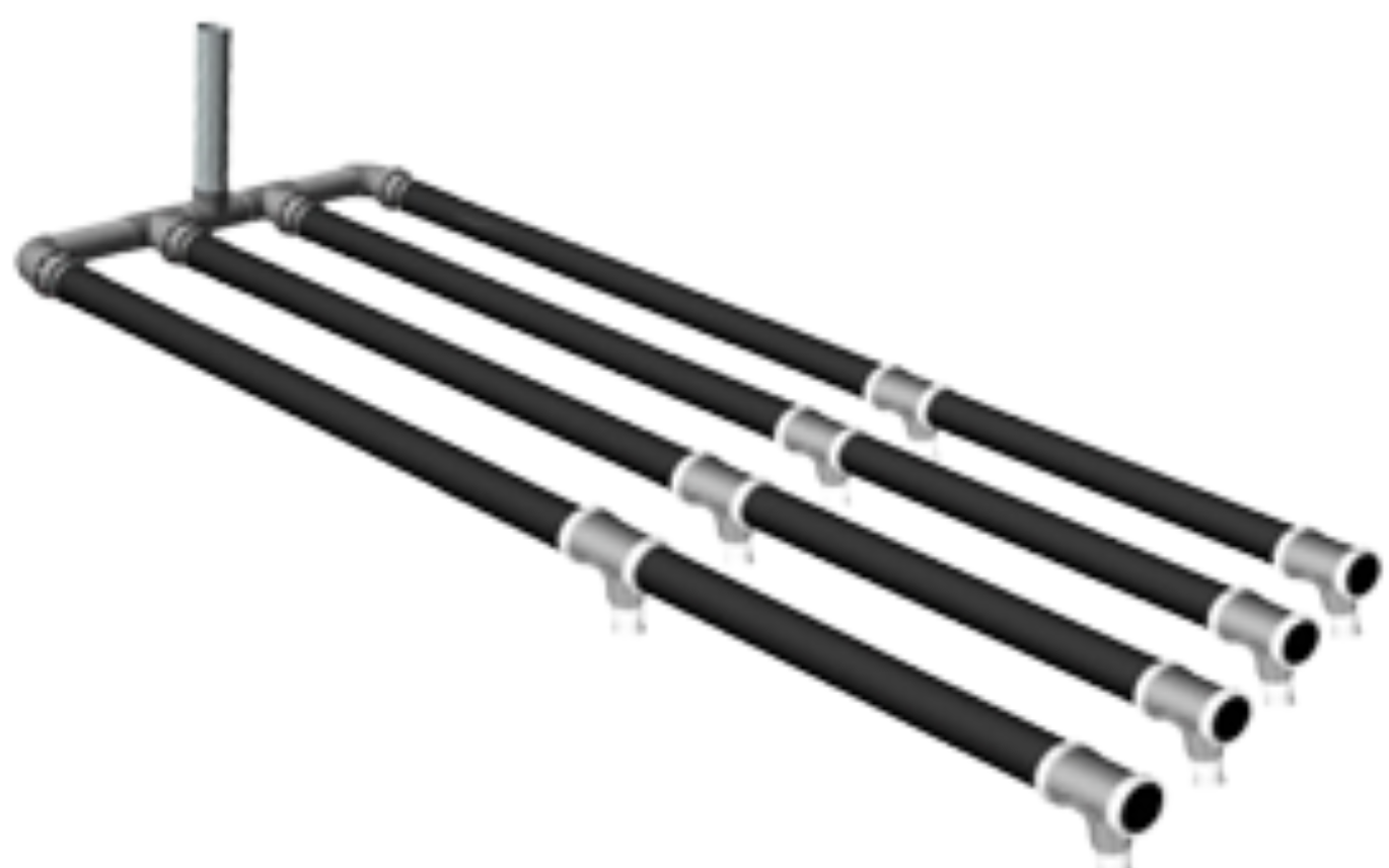 Edi Mini Panel Diffuser FlexAir Streamline Tubular Diffuser