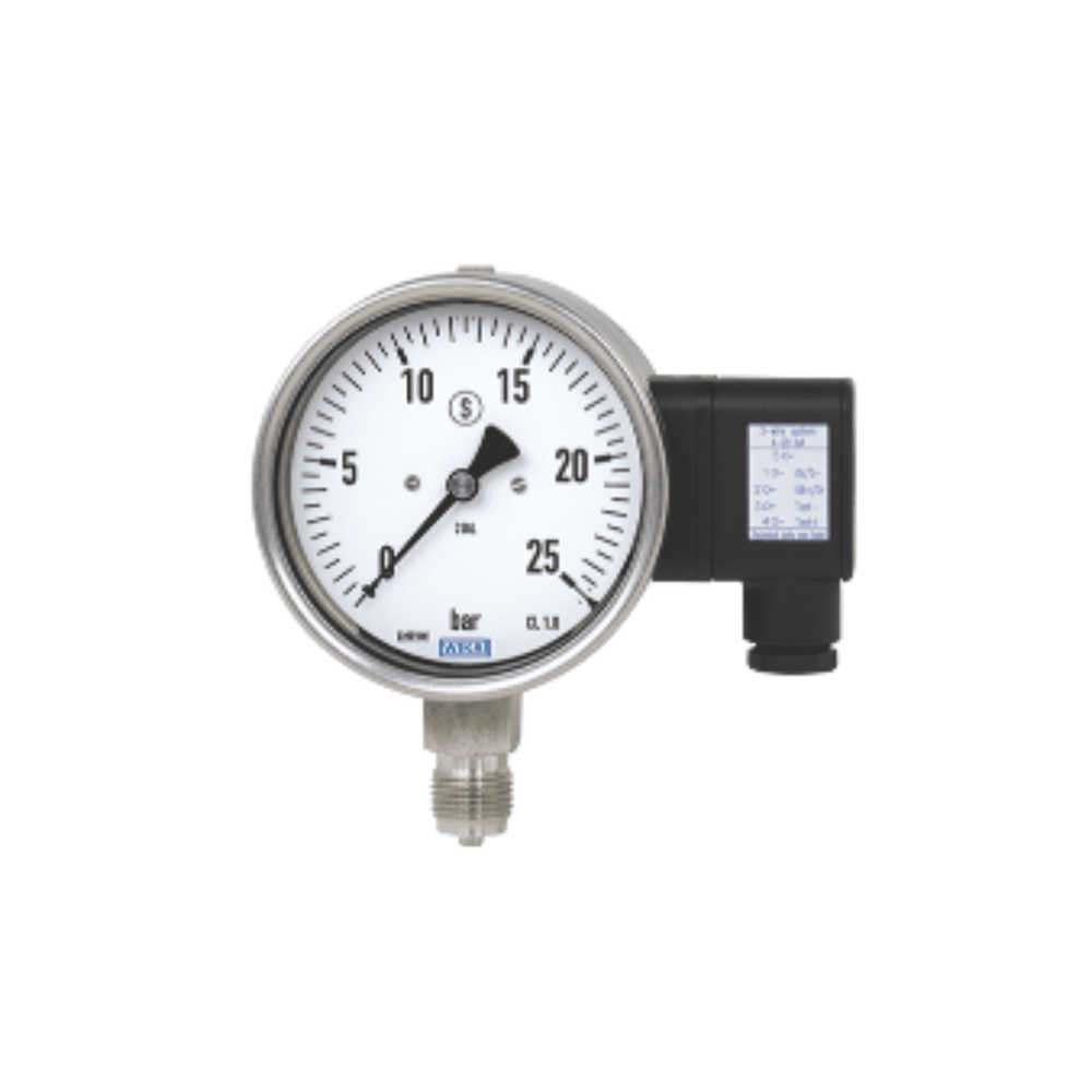Pressure gauges with output signal